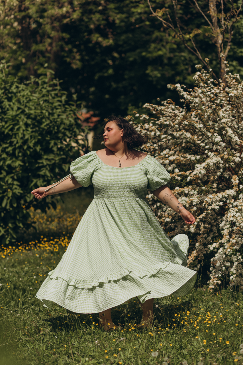 Cottage Dress - Spring Green