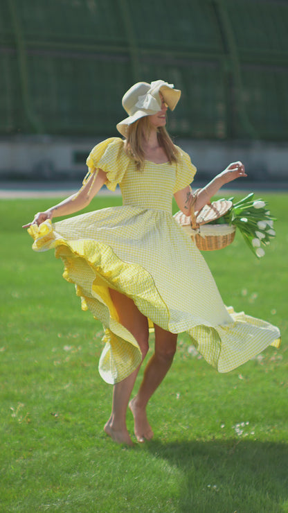 Cottage Dress - Sunflower Yellow